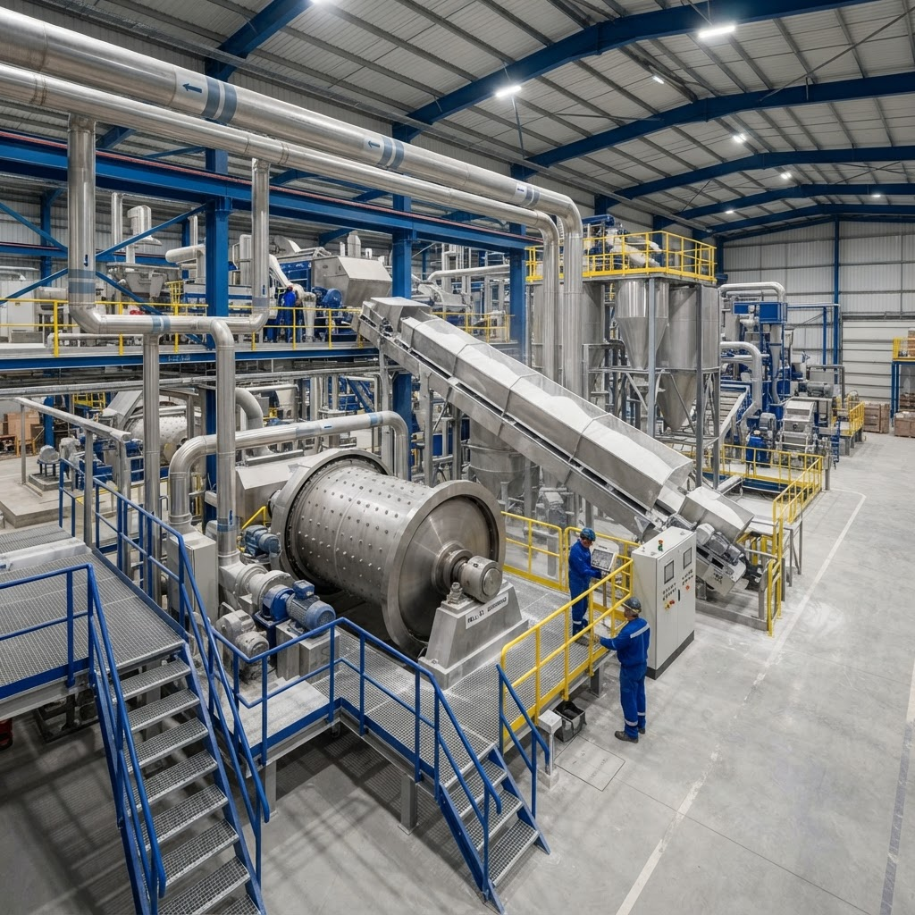 High-precision mineral processing plant